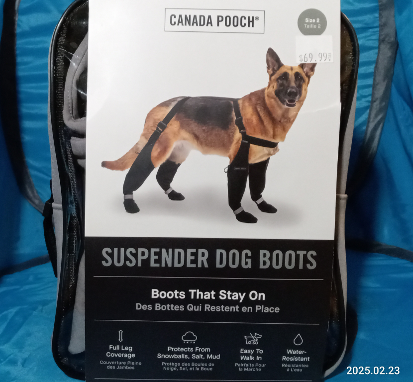 Canada Pooch Suspender Dog Boots - Size 2