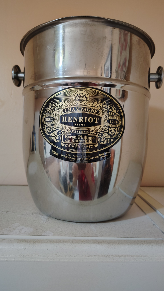 Vintage Aluminum Henriot Champagne Bucket