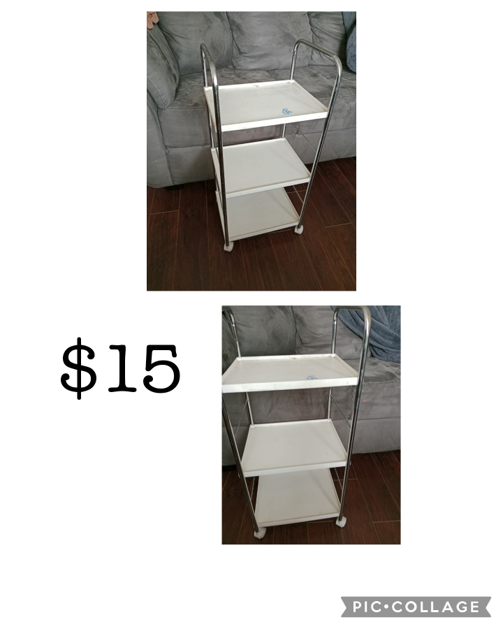 Three-Tier Rolling Cart