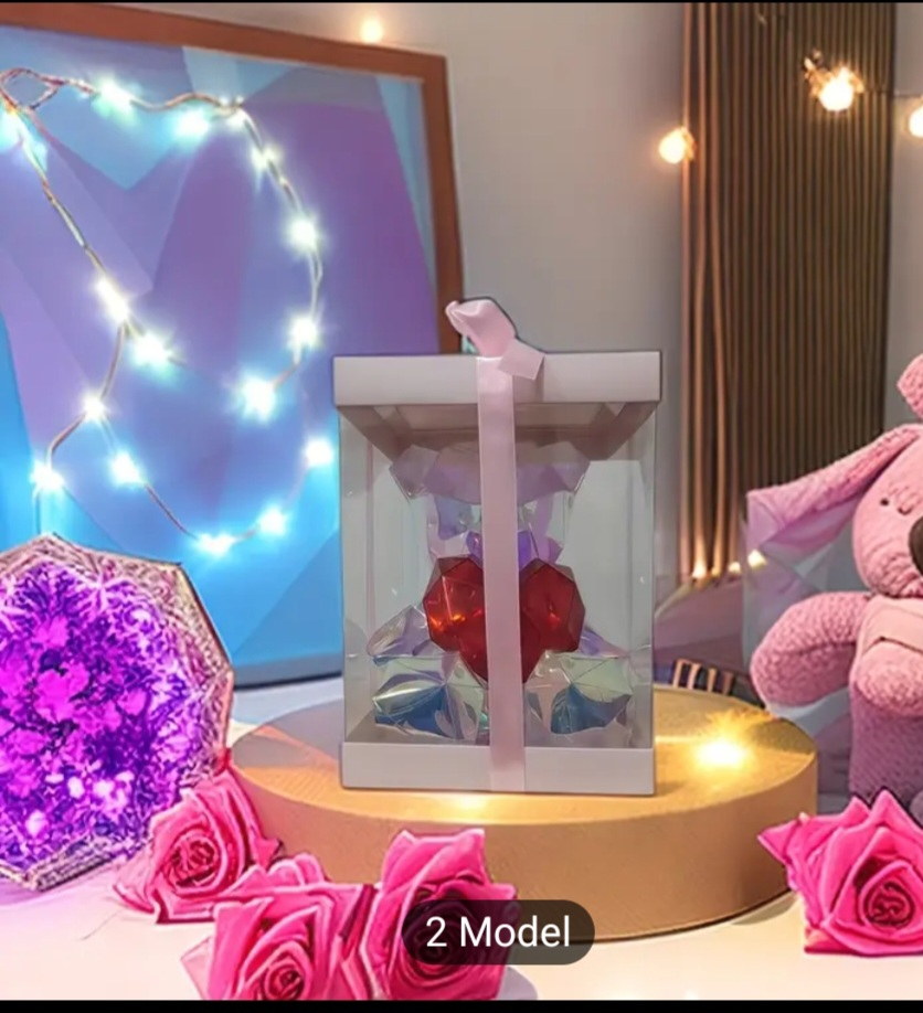 Light-Up Crystal Bear Gift Box - photo 3