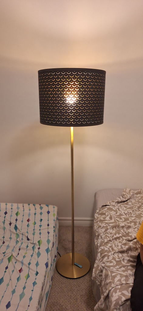 Floor Lamp and Two Table Lamps