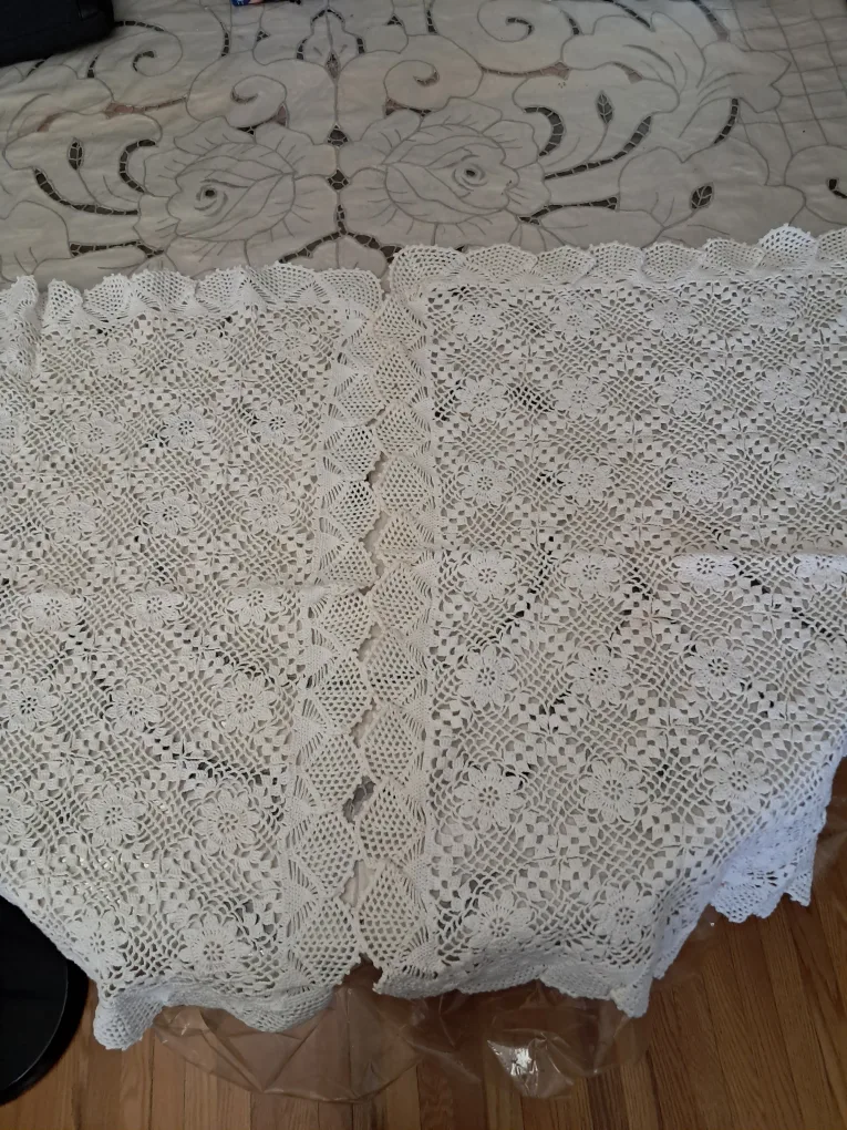 🏈Rectangular Beautiful Crochet Tablecloth image indicator(5)
