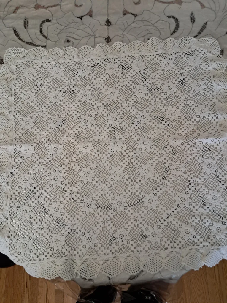 🏈Rectangular Beautiful Crochet Tablecloth image indicator(6)