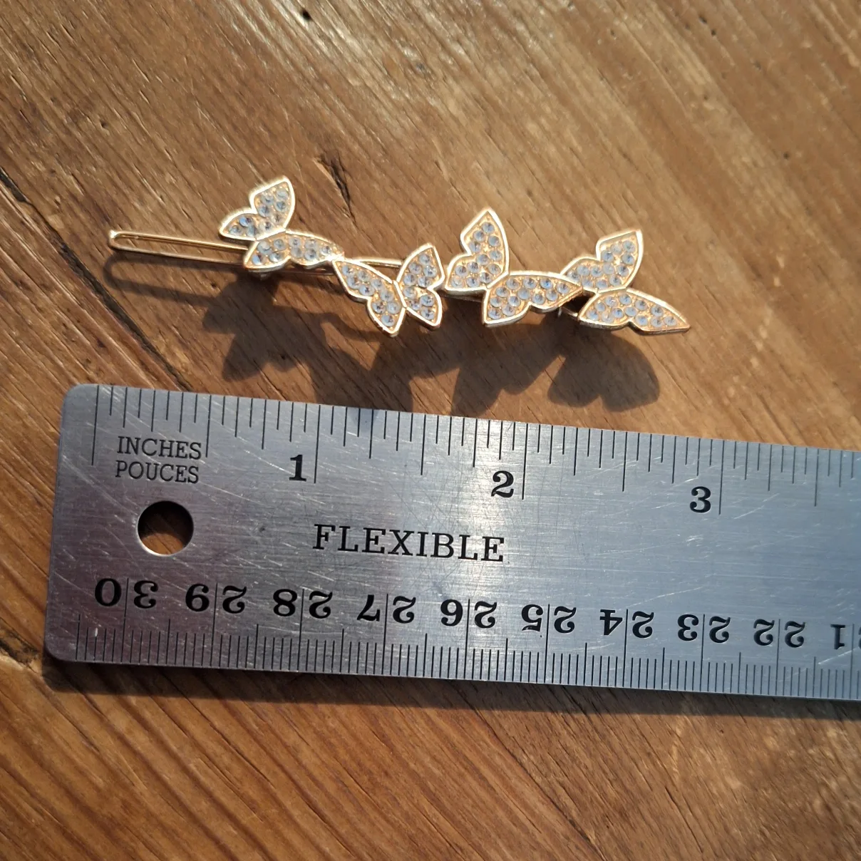 Gold Butterfly Hair Clip image indicator(2)