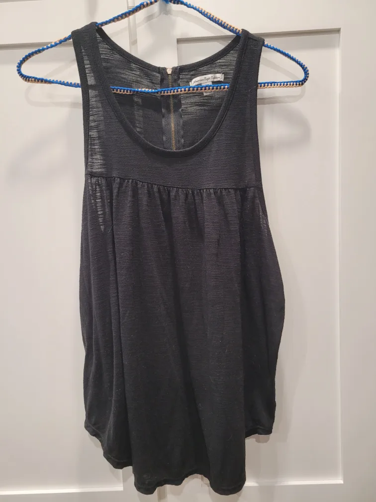 American Eagle Outfitters Black Tank Top, Size M/M thumbnail