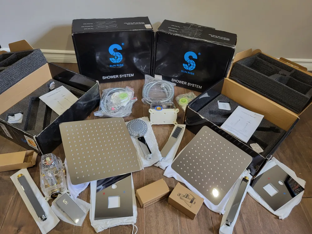 Brand New Sun Rise Chrome Shower Systems image indicator(3)