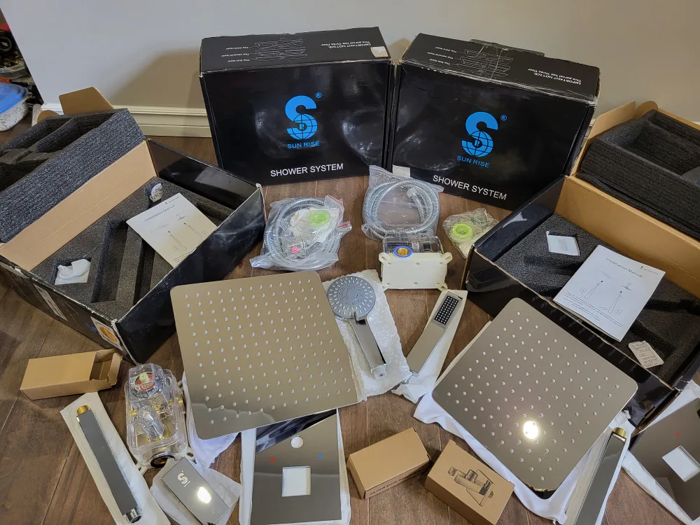 Brand New Sun Rise Chrome Shower Systems image indicator(5)