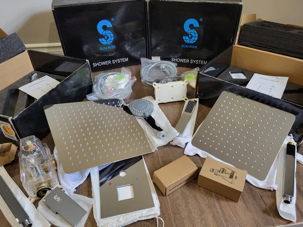 Brand New Sun Rise Chrome Shower Systems image indicator(7)