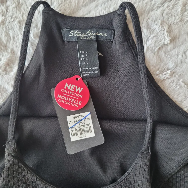 BNWT Streetwear Society Black Peplum Top, Size S image indicator(2)