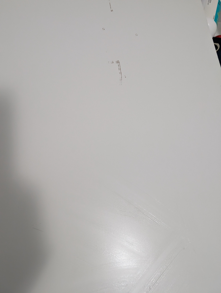 IKEA White Desk with Black Legs - photo 3