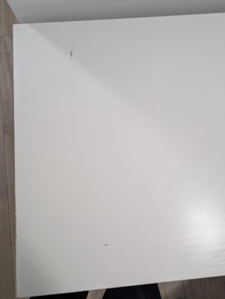 IKEA White Desk with Black Legs - photo 4
