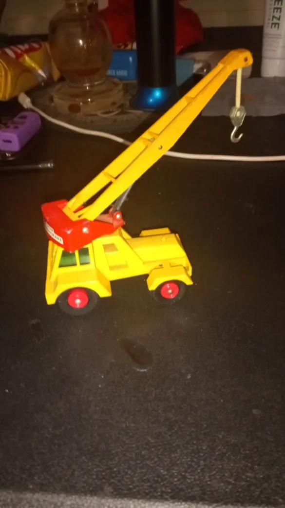 Vintage Yellow Crane Toy Truck 1964 thumbnail