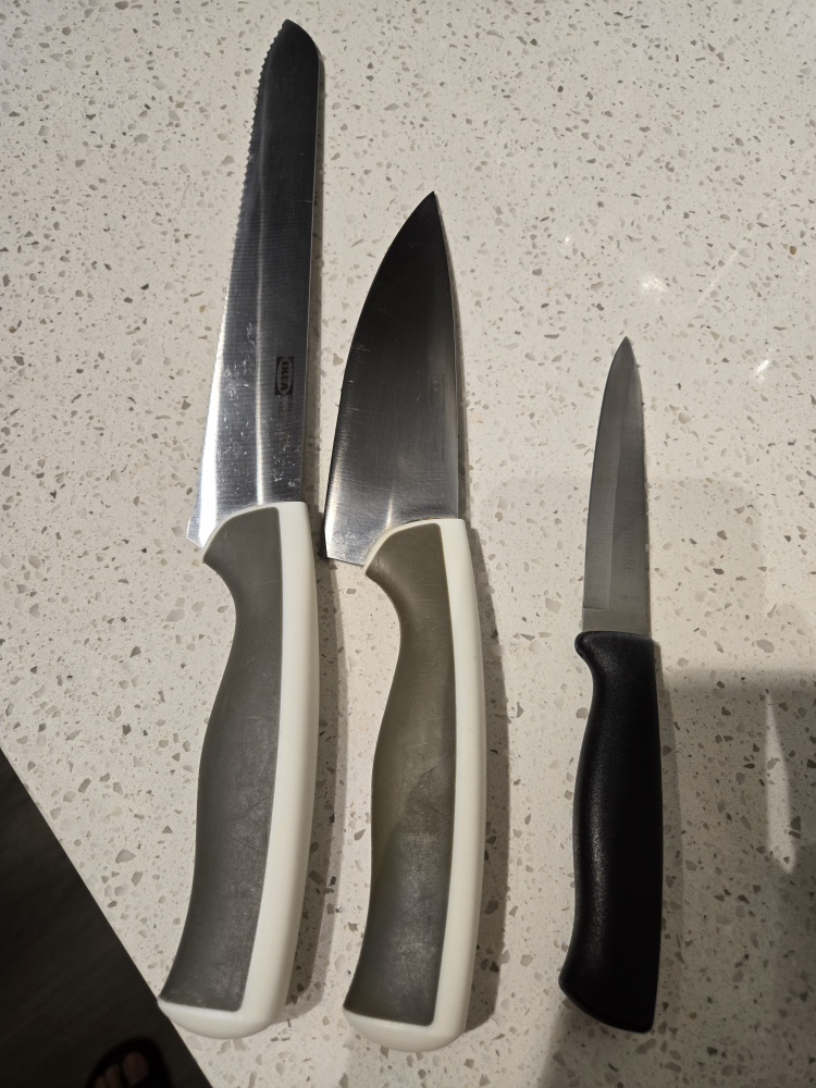 Three Kitchen Knives #freecycle