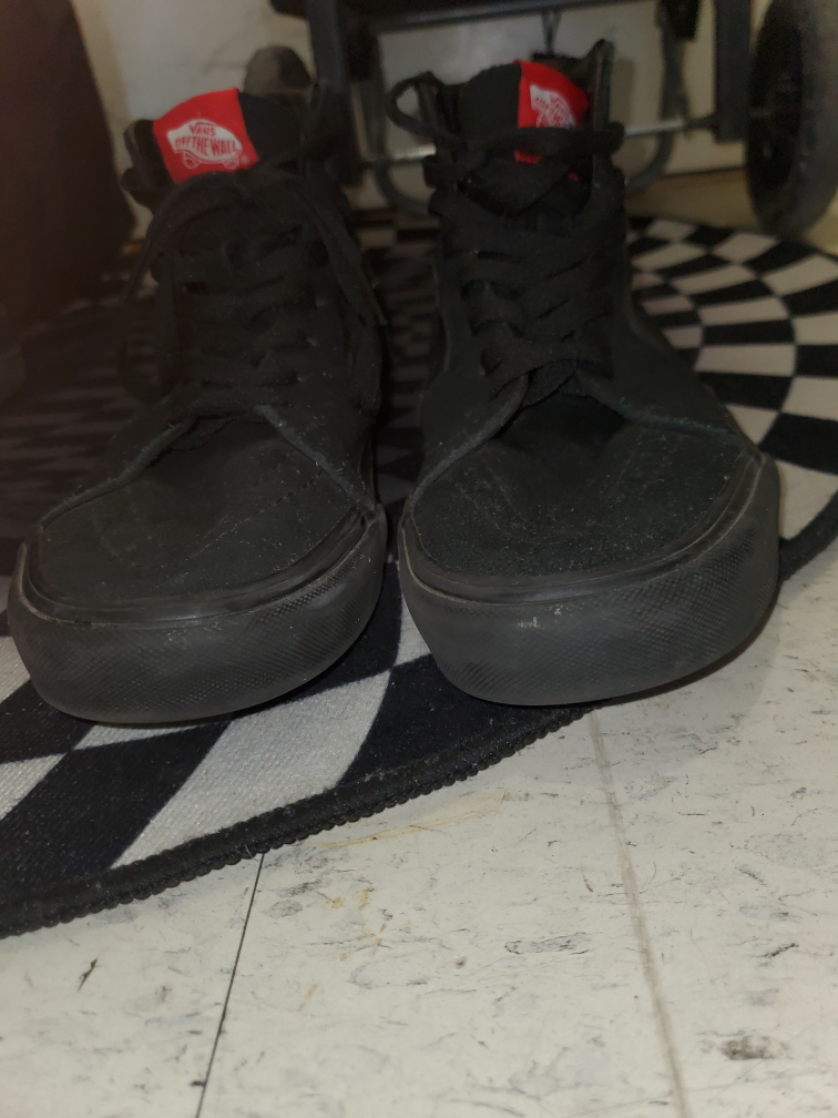 Vans Sk8-Hi Black Suede High-Top Sneakers - Men's 8.5