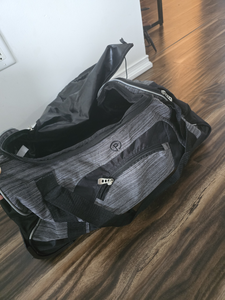 Rolling Duffel Bag - Grey and Black