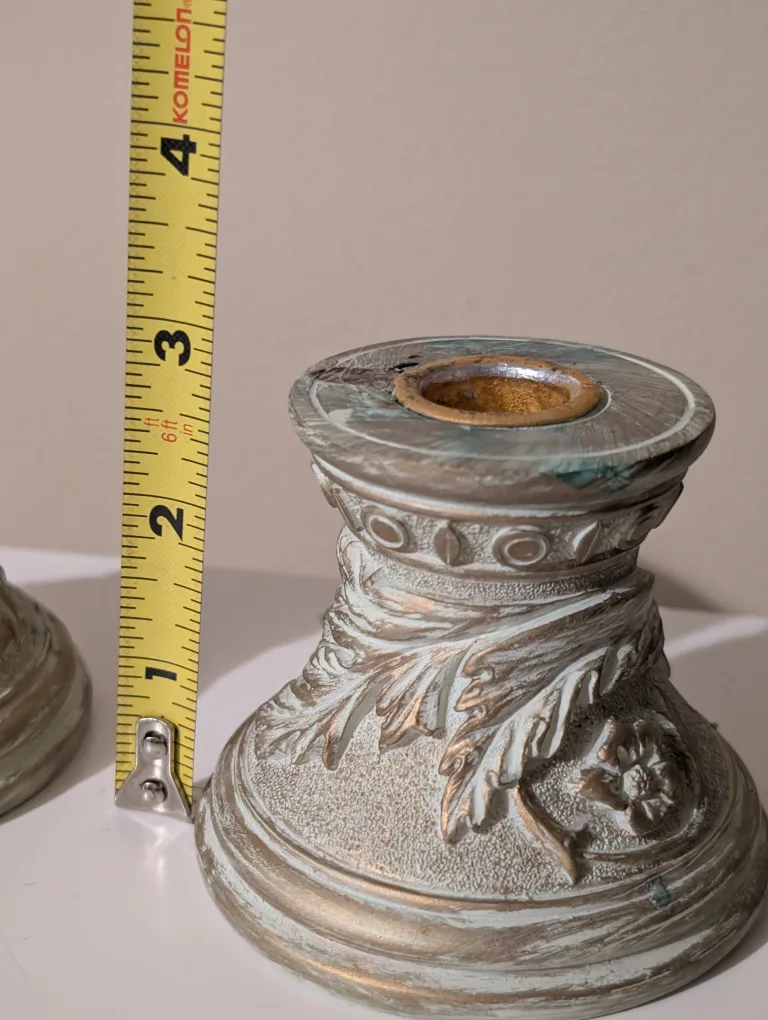 Pair of Vintage Decorative Candle Holders image indicator(2)