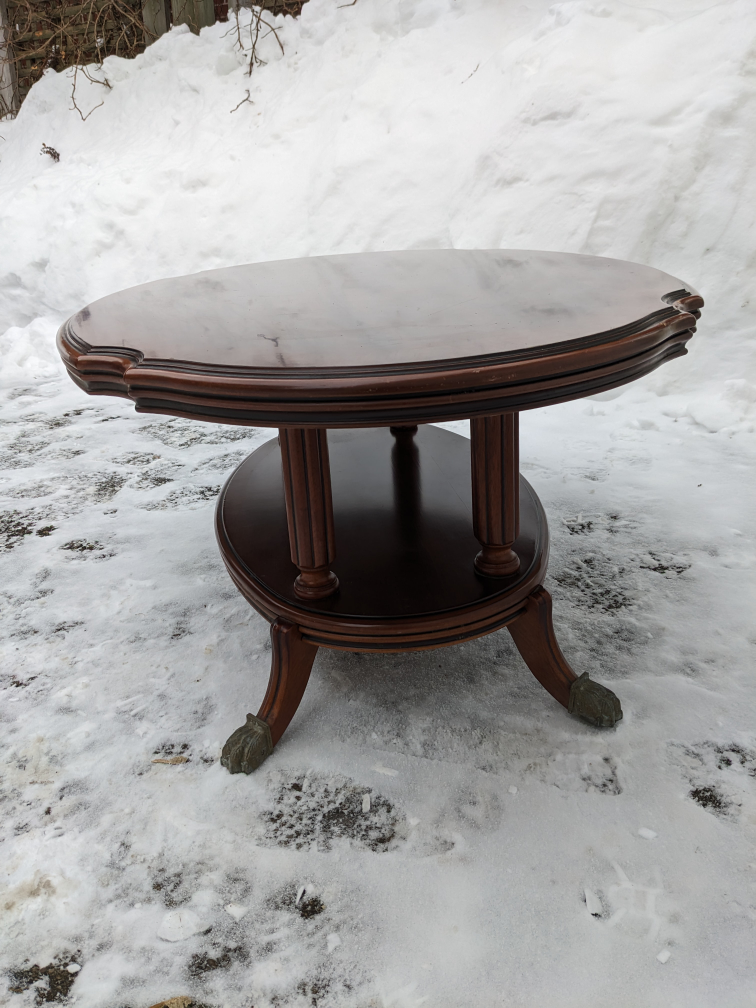 Oval Coffee Table With Lower Shelf - photo 3