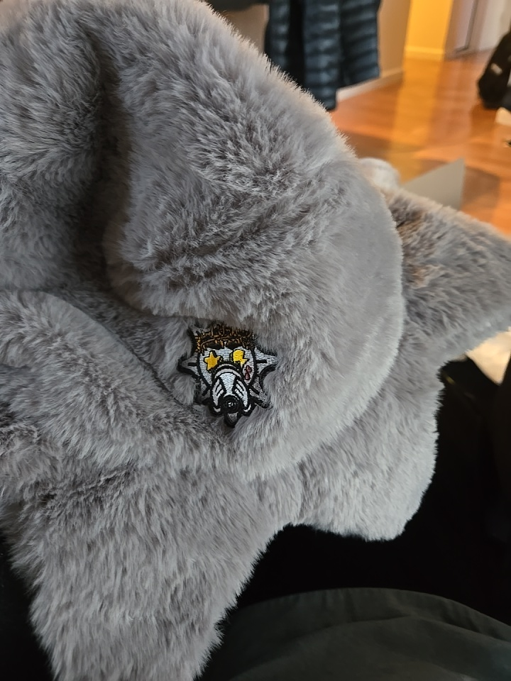 Grey Faux Fur Octopus Hat - The Glorious Glo Gang - photo 2