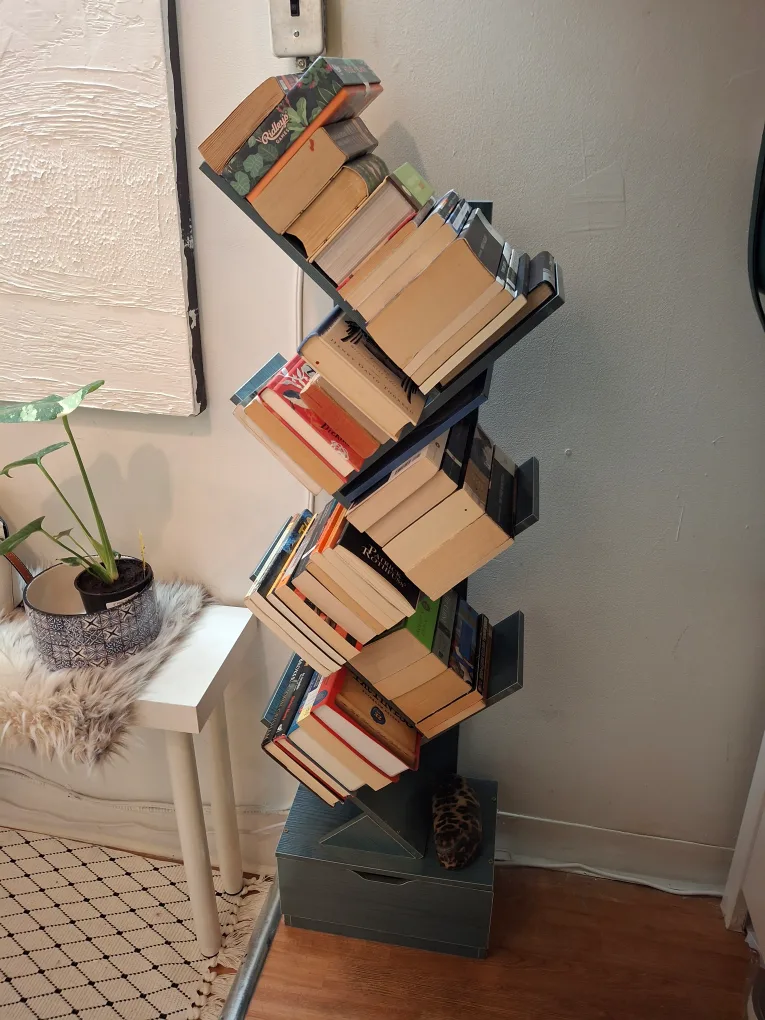 Rolanstar Bookshelf. Zig-zag Book Stand image indicator(2)