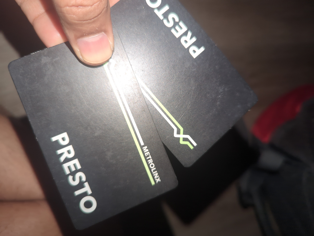 Two Used Presto Cards Has total $10