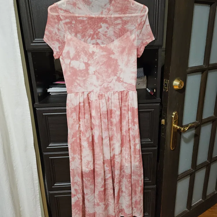As U Wish Pink Tie-Dye Midi Dress Size L image indicator(3)