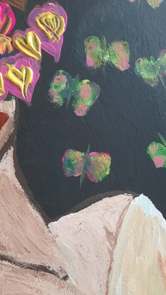 Original Acrylic Painting on Canvas -  🧡 image indicator(2)