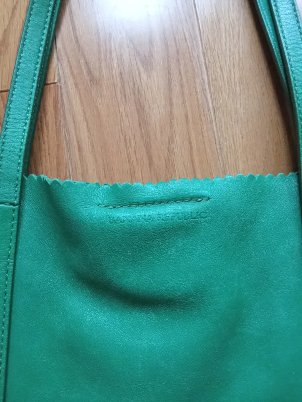 Banana Republic Leather Tote Bag Purse image indicator(3)