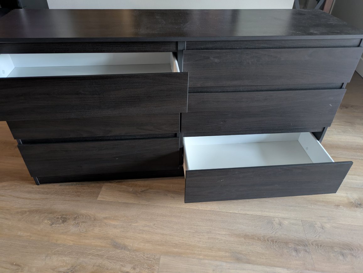IKEA MALM 6-Drawer Dresser - Dark Brown - photo 4