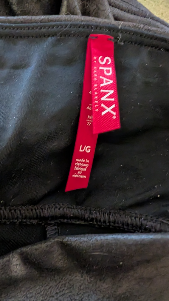 Spanx Faux Leather Leggings - Size Large - photo 2