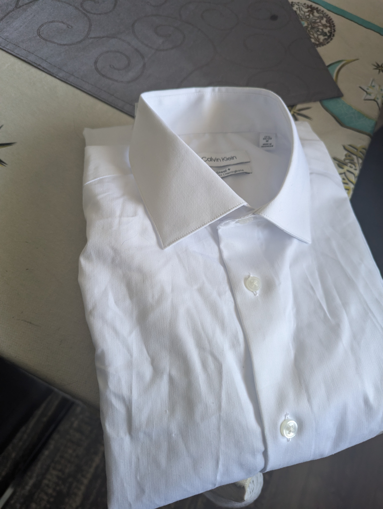 Calvin Klein Men's White Dress Shirt - Size 15 1/2 - 32/33 - photo 2