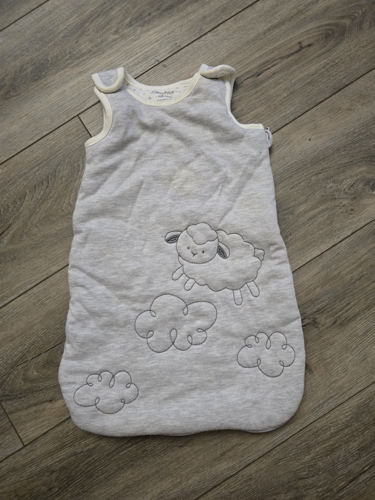 Baby Sleeping Bag - Grey with Sheep Design