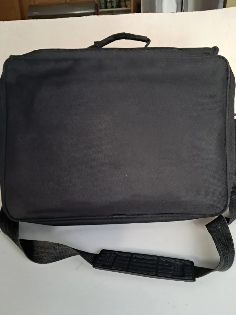 🏈Black Messenger Bag with Shoulder Strap image indicator(2)