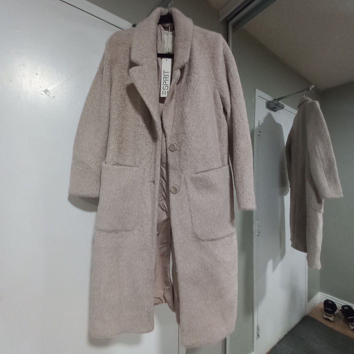 Brand new Esprit Women's Beige Teddy Coat
