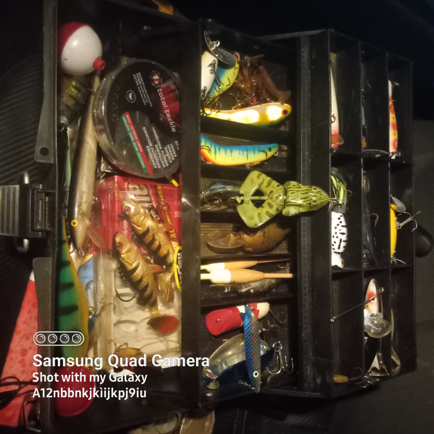 Assorted Fishing Lures and Tackle Box - photo 2