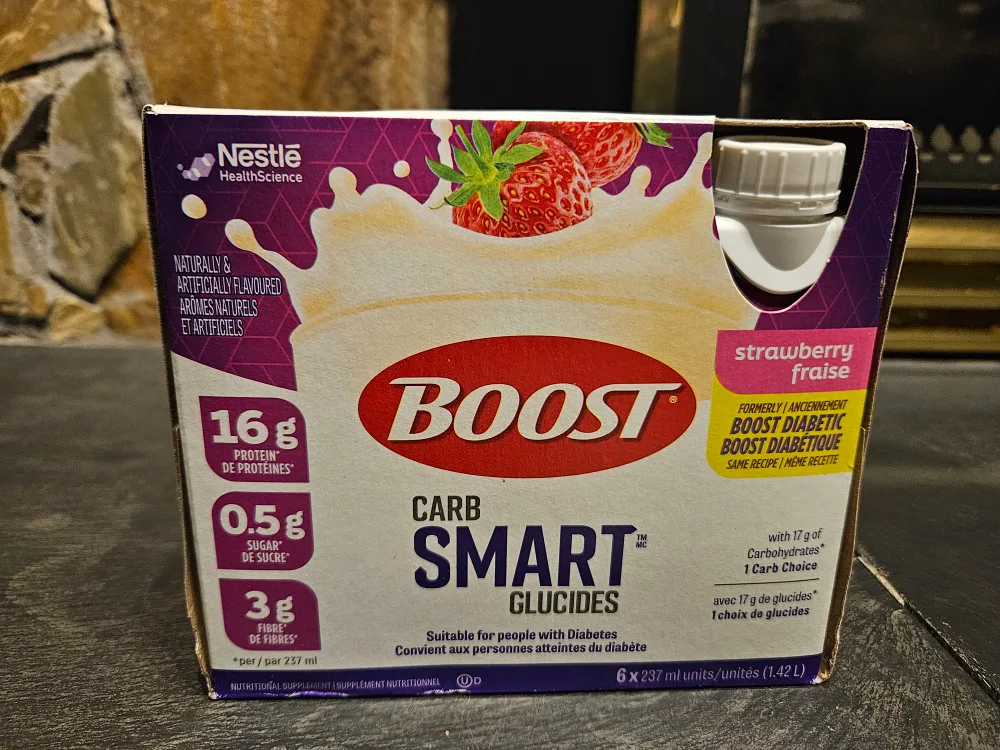 Nestlé Boost Carb Smart Glucides Strawberry 6-pack 🏈 thumbnail