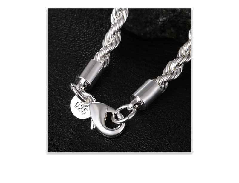 Silver Rope Chain Necklace - photo 2