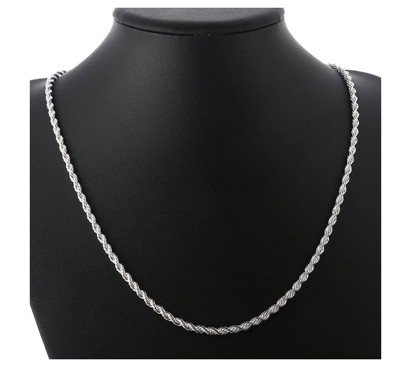 Silver Rope Chain Necklace - photo 5