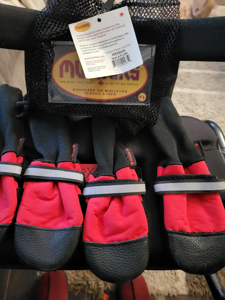 Mutluks Dog Boots - Size Medium - Red & Yellow image indicator(2)