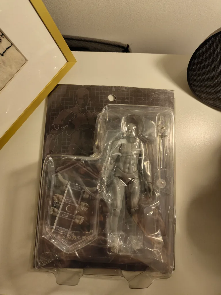 NEW‼️Grey male Posable figure model kit 🧡✨ image indicator(2)