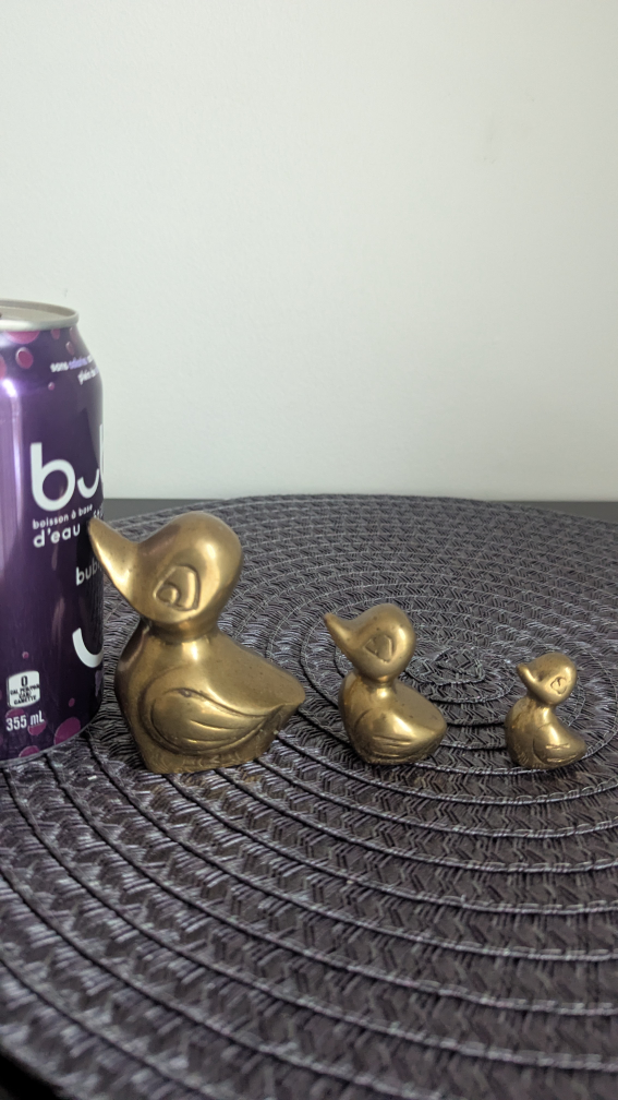 Vintage Brass Duck Figurines - Set of Three - photo 2