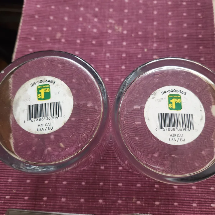 Pair of Dollar Store Glass Tumblers image indicator(2)