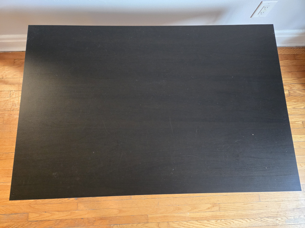 Black IKEA Coffee Table with Shelf - photo 3