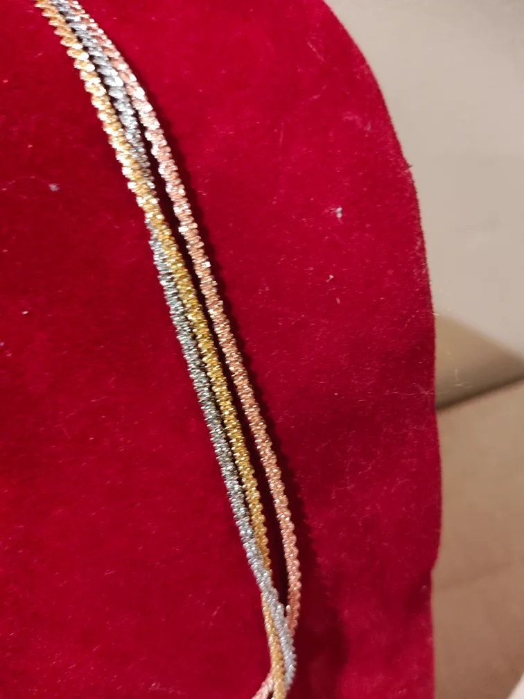 Tri-tone Metal Necklace image indicator(2)