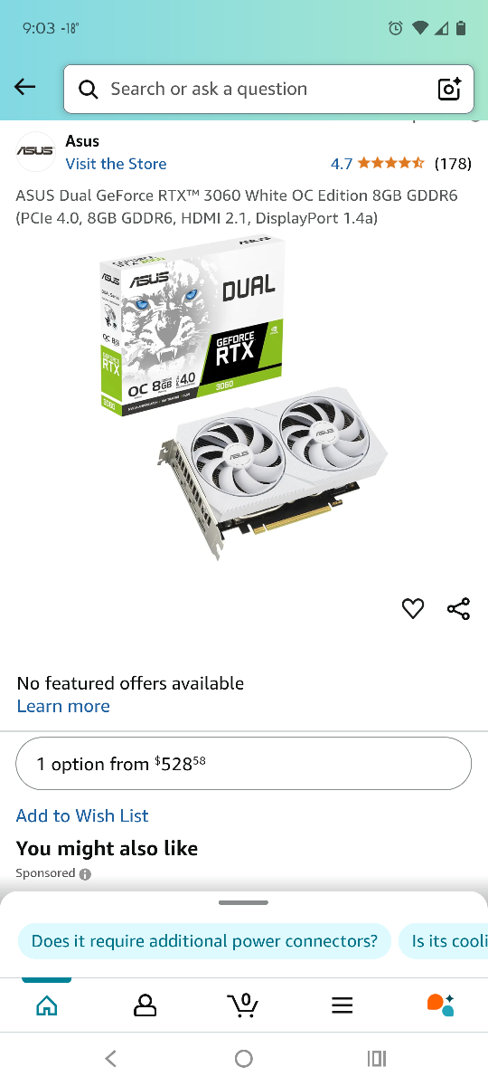 ASUS Dual GeForce RTX™ 3060 White OC Edition 8GB GDDR6 - photo 4
