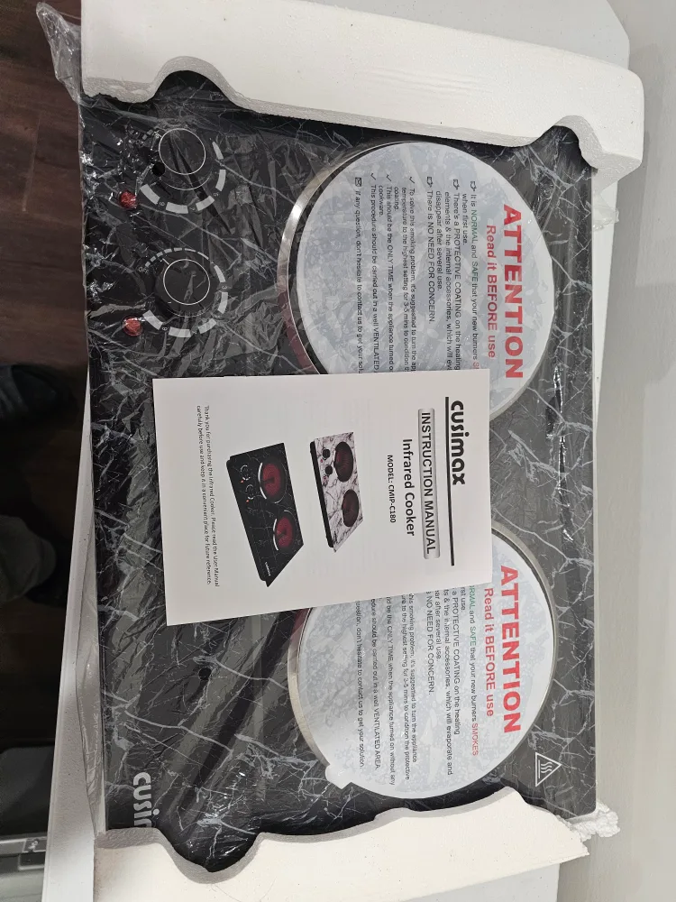 Cuimax Double Infrared Cooker - Brand New in Box image indicator(2)