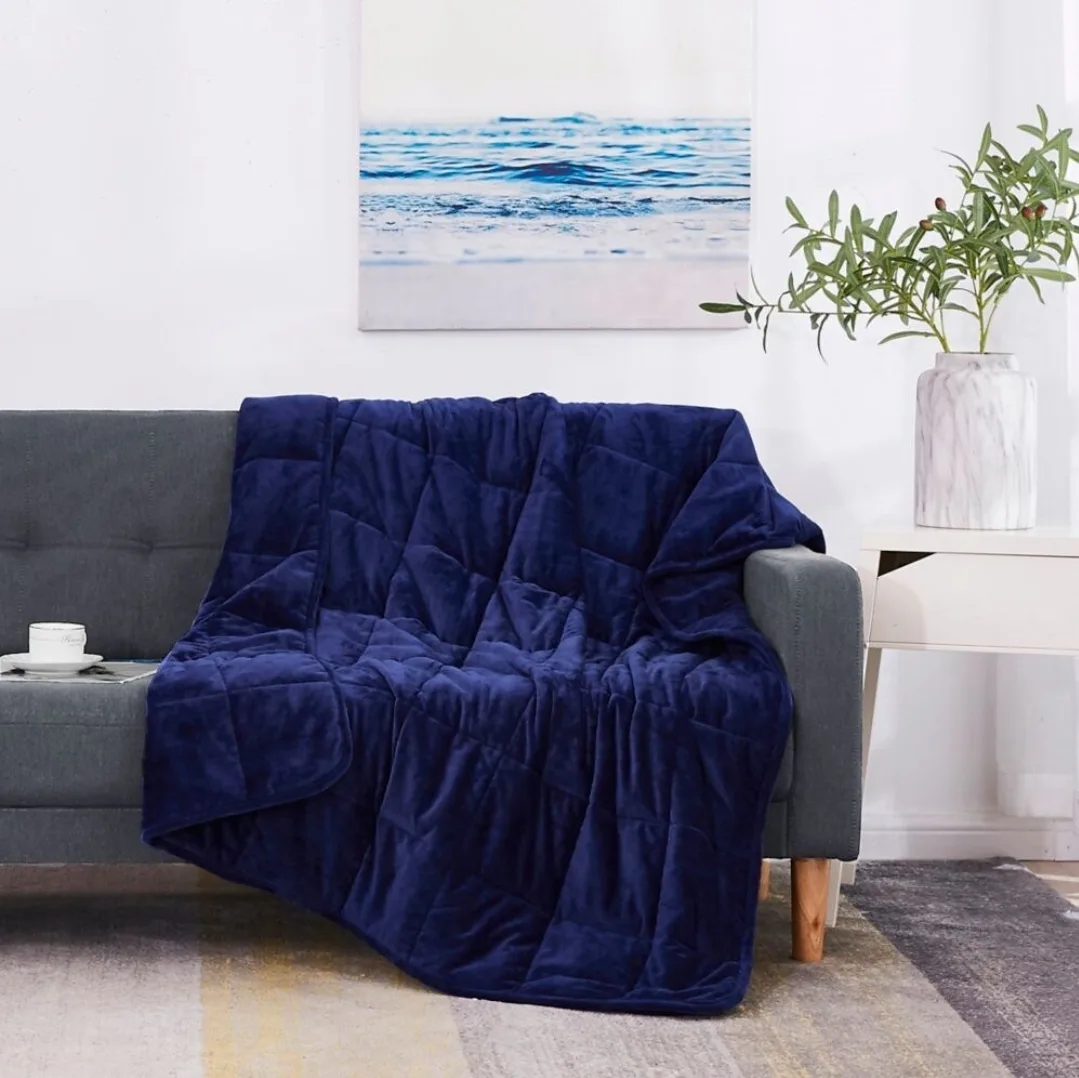 Dream Theory 15lb Crystal Mink Weighted Blanket –Relax & Sleep image indicator(6)