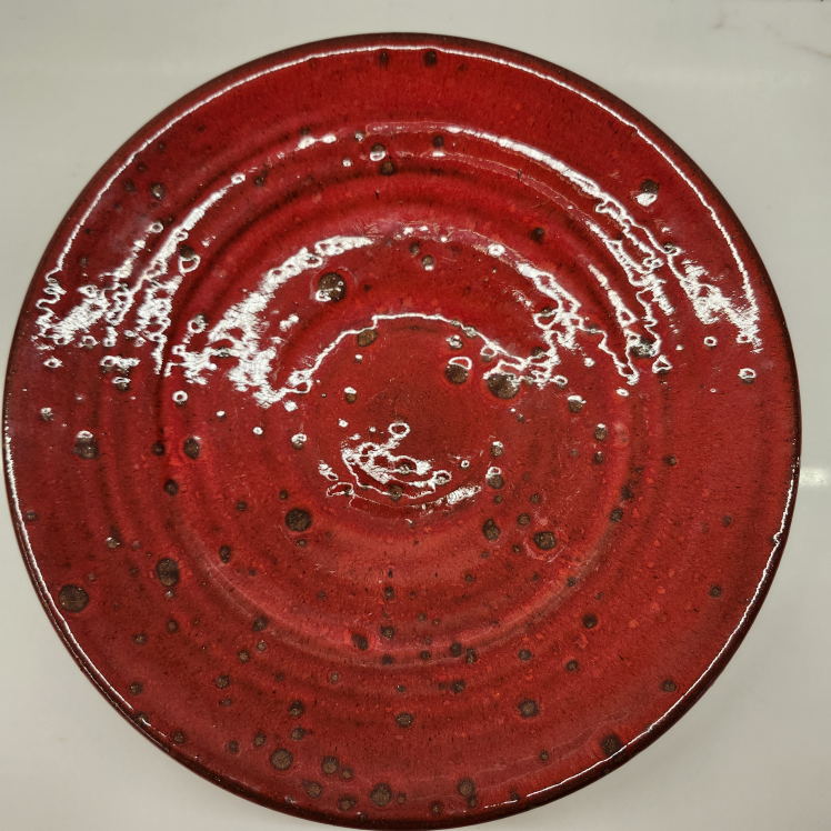 Unique Large Red Ceramic Platter/Bowl - photo 3