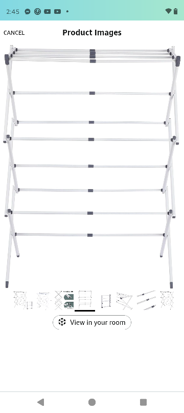 Stanz Expandable 3-Tier Clothes Drying Rack - photo 2