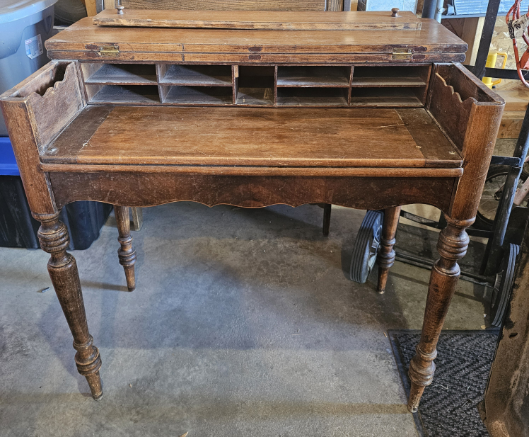 Antique Wooden Secretary Desk