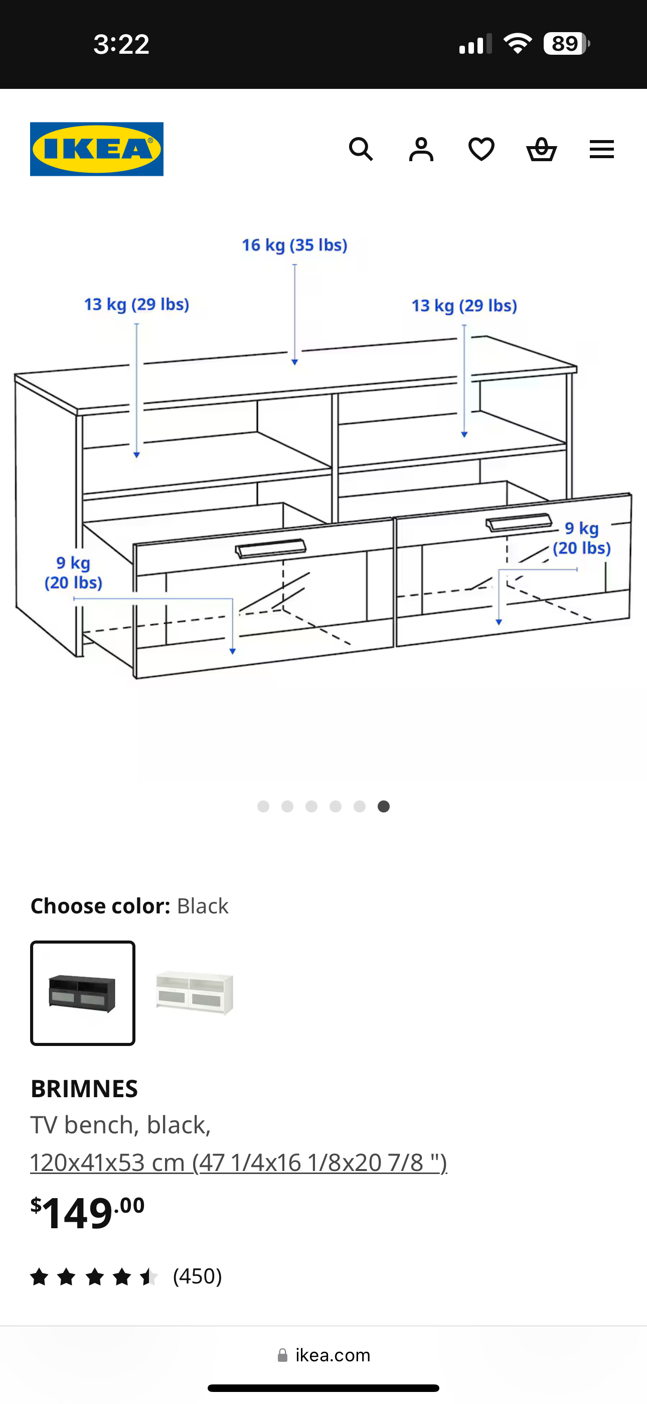 **** MOVING SALE **** IKEA TV BENCH - photo 3